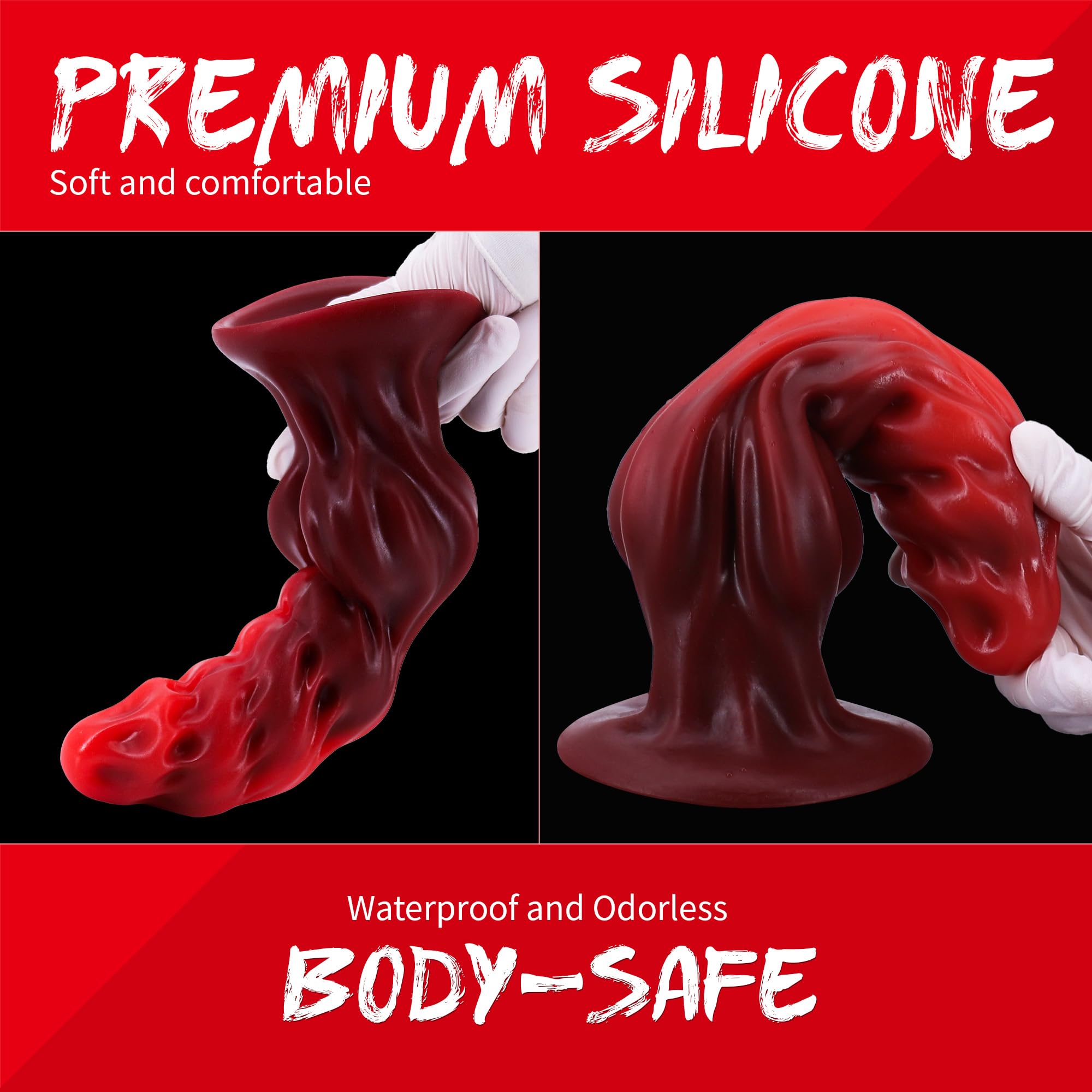 Squirting Dog Dildo Silicone 8.19'' Realistic Animal Dildos with Suction Cup Dragon Dildo Canine Dildo Anal Toys for Couples Women Strap On(): Dragon Dildo Realistic Thick Dog Dildos 8.6inch Anal Plug with Suction Cup, Red Silicone Knotted Monster Dildo for Women G Spot Couples Gay Men(Red)