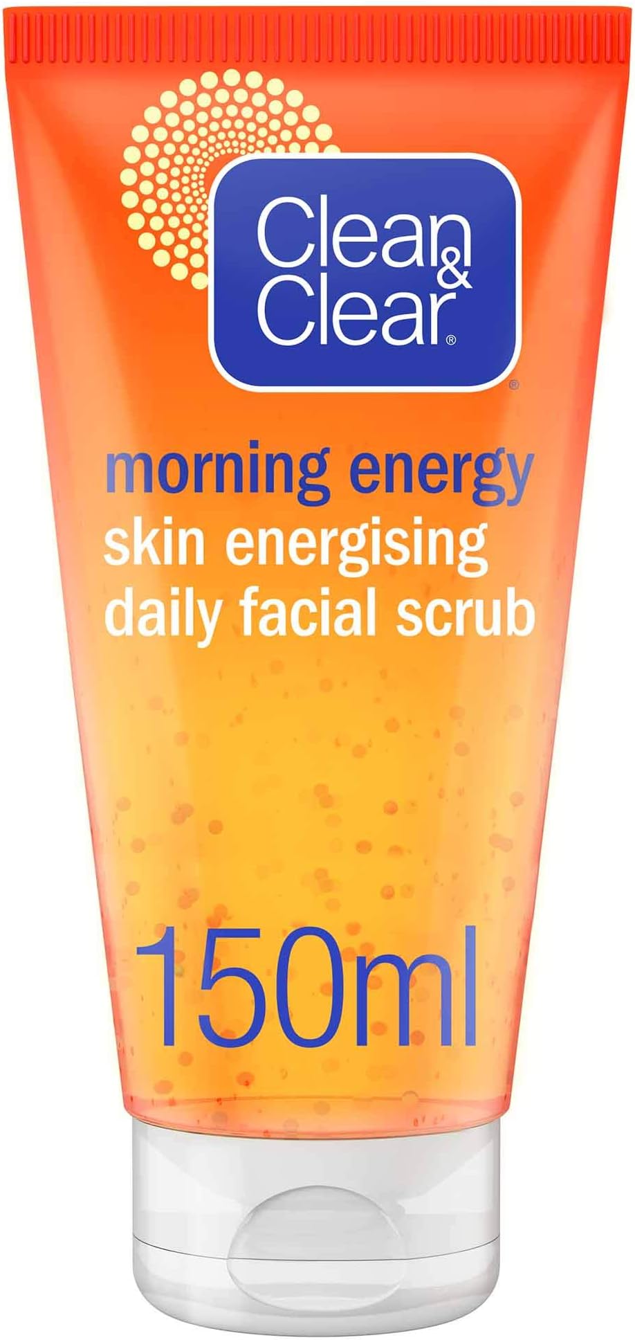 Morning Energy Daily Face Scrub with Vitamin C and Ginseng Extracts for Skin Energising and Gentle Exfoliation, Oil-Free Formula to Remove Dirt and Impurities, 150 ml