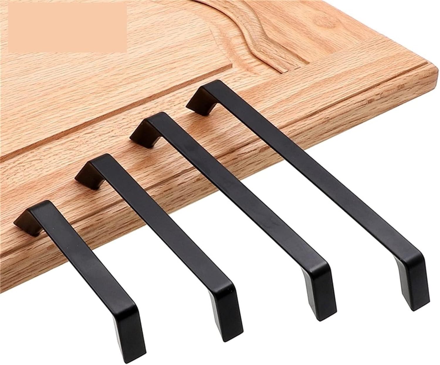 Zinc Alloy Black Cabinet Handle Drawer Pulls Closet Handles Kitchen Barn Door Handles Furniture Knobs 1Pcs Furniture Accessories (Color : Black)