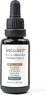 15% CE+Ferulic Vitamin C Serum for Face with C-Ester, Alpha Arbutin & Ultra Low Molecule Hyaluronic Acid