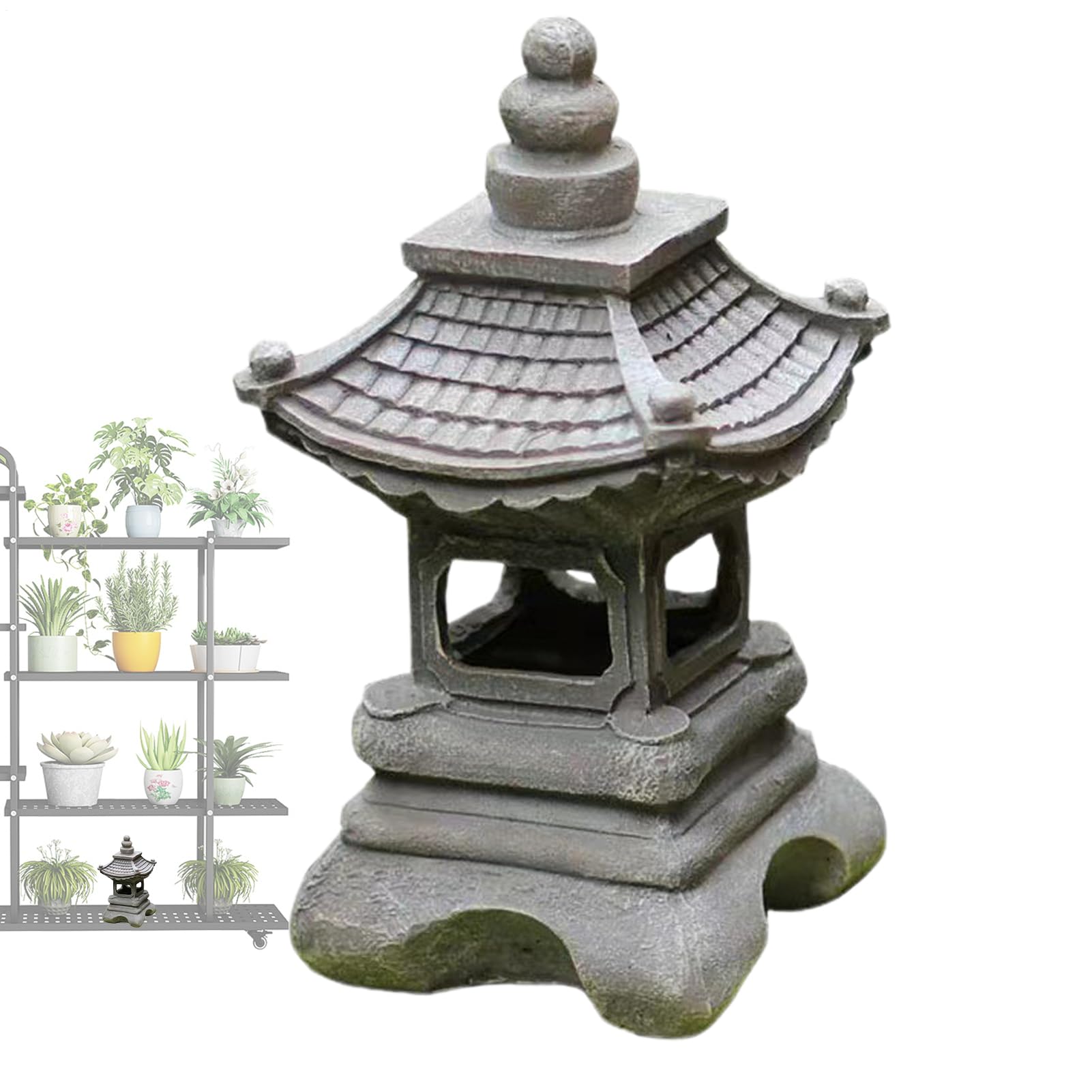 Lampade da giardino – Lampada da giardino decorativa, luce notturna ad | energia solare | Illuminazione paesaggistica per portico, patio, giardino, facciata esterna, casa, villa, atmosfera serale