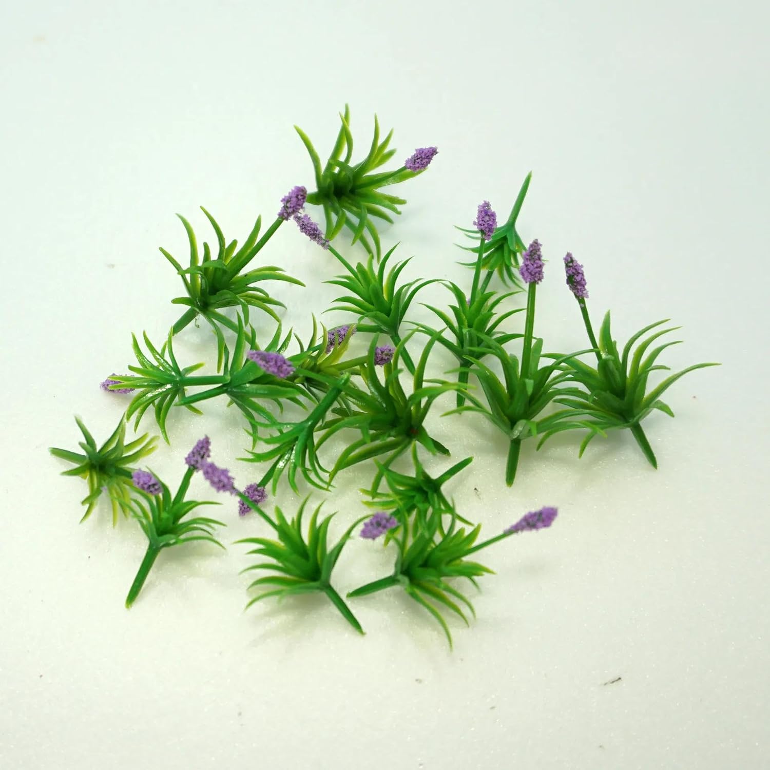 Architecture Trees,30Pcs Simulation Miniature Flower Grass Bush Modelfor Building Sand Table Scene Layout Diorama Kits 2.5cm