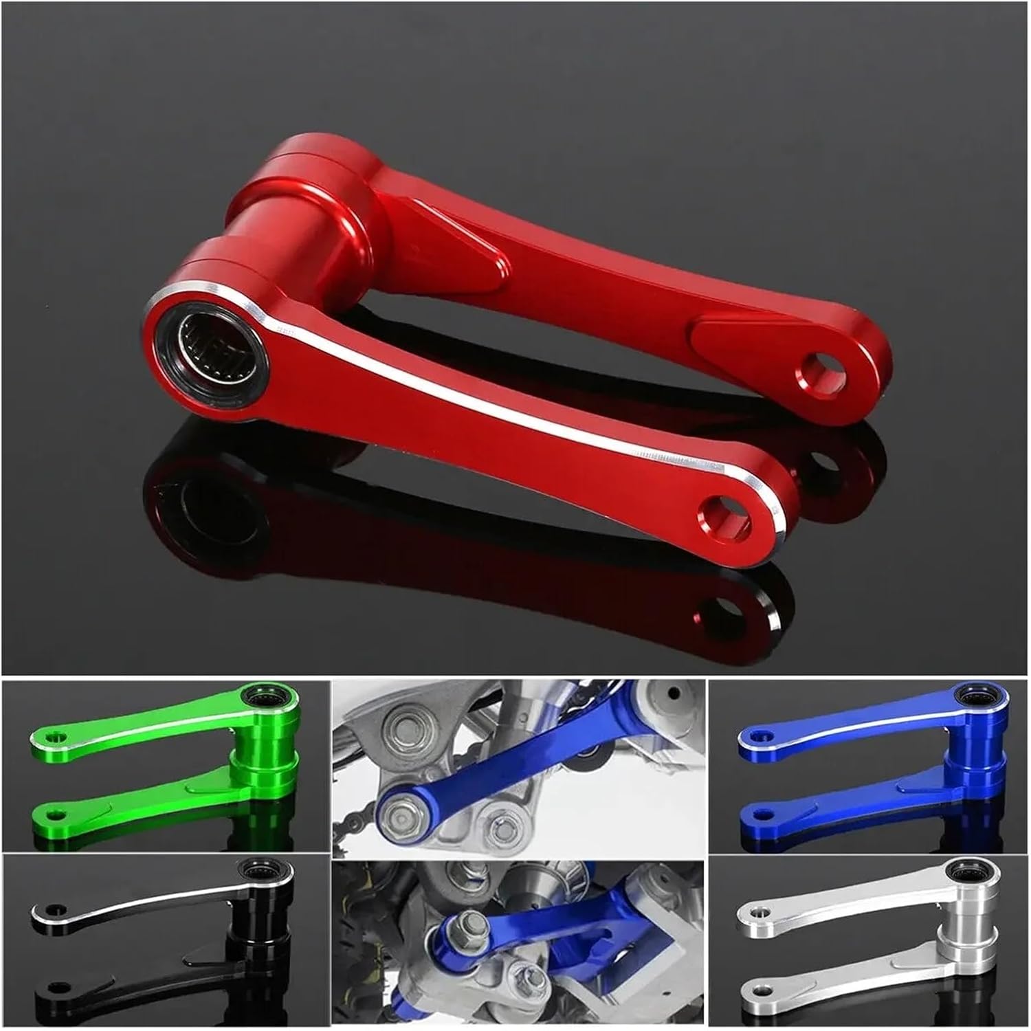 Rear Suspension Lowering Link Compatible With CRF250X 2004-2017 CRF250R 2004-2009 CRF 250X 250R(Red)