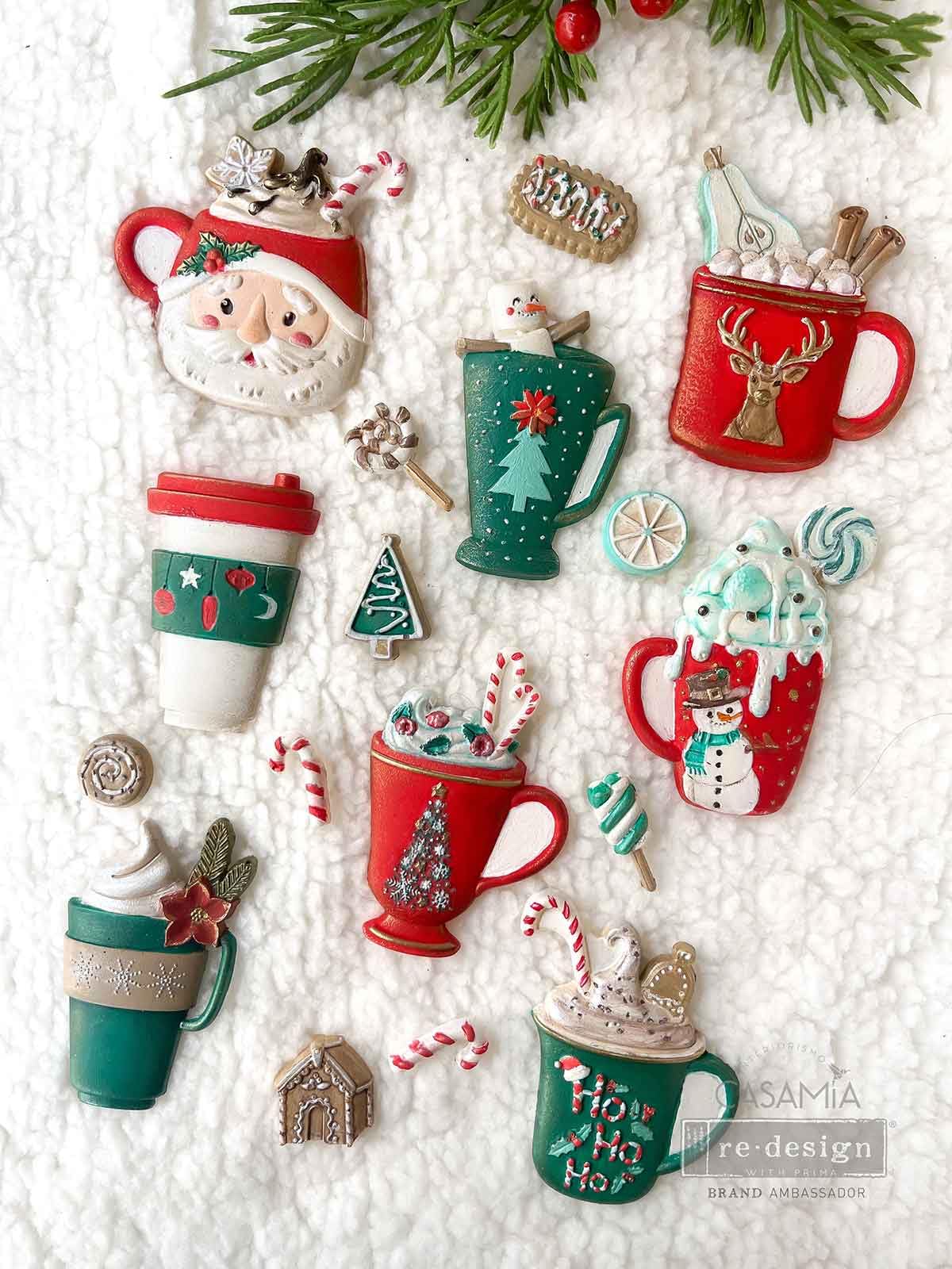 Prima Marketing inc Redesign With Prima Decor Moulds® - Cheerful Cups - 1 pc, 5