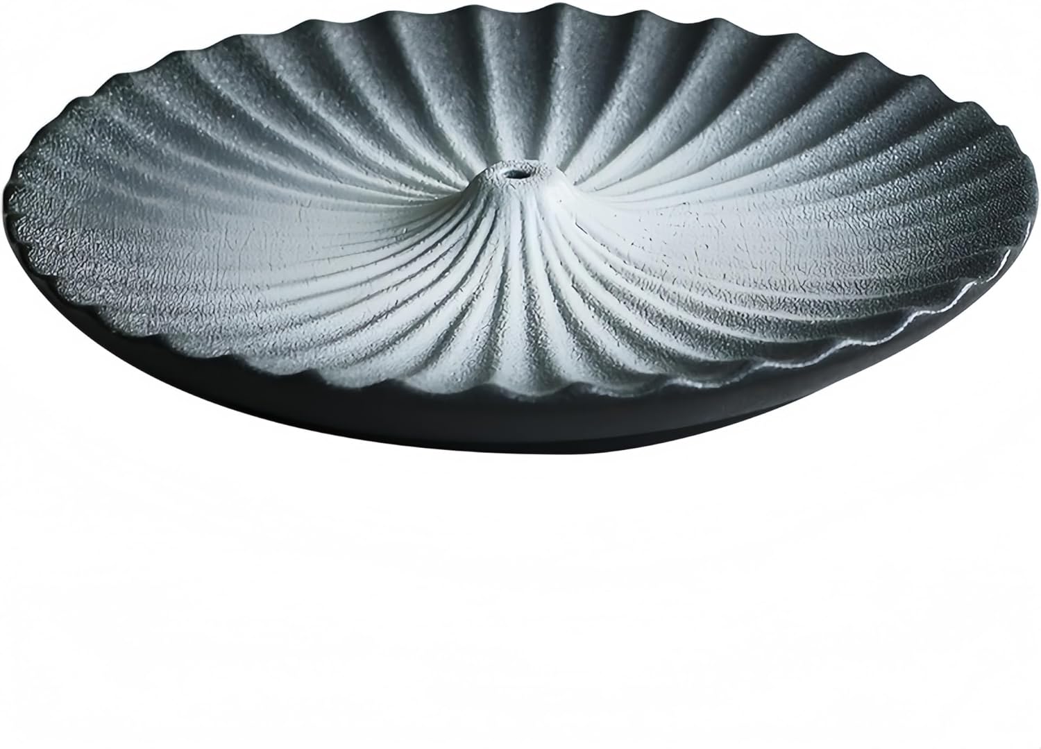Japanese Style Ceramic Incense Holder – Fuji Mountain Design, Handmade Zen Incense Burner Plate, Large Modern Aromatherapy Holder for Home & Bedroom (Fuji Incense Holder)