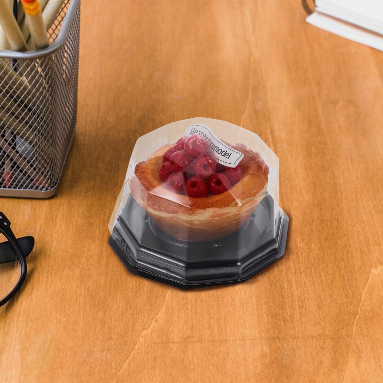 100pcs Clear Plastic Cupcake Box, Muffin Single Container Box Mini Cake Containers with Dome Lids for Wedding Birthday Party