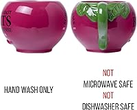 Vista 4 de Silver Buffalo The Office Schrute Farms - Taza de cerámica rústica esculpida en 3D, 20 onzas