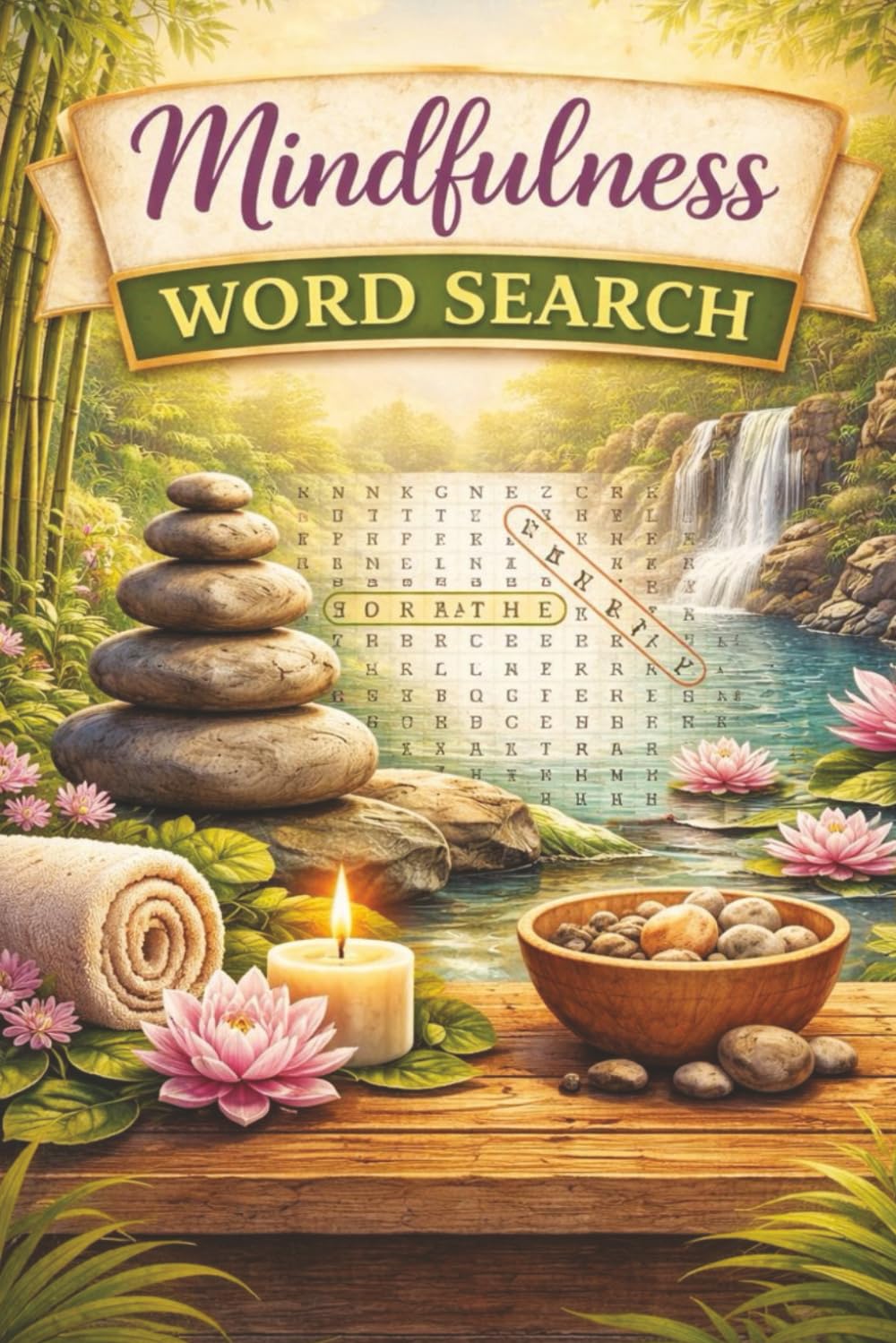 Mindfulness Word Search: A Relaxing Mindfulness Word Search Puzzle Book for Kids, Adults & Seniors with 55 Calming Puzzles, 110 pages, and Solutions Included