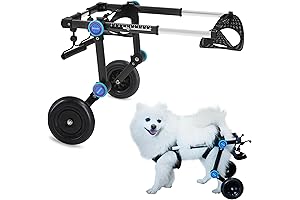 Dog Wheelchair for Back Legs with Upgraded All-Terrain Tires for Small Dogs