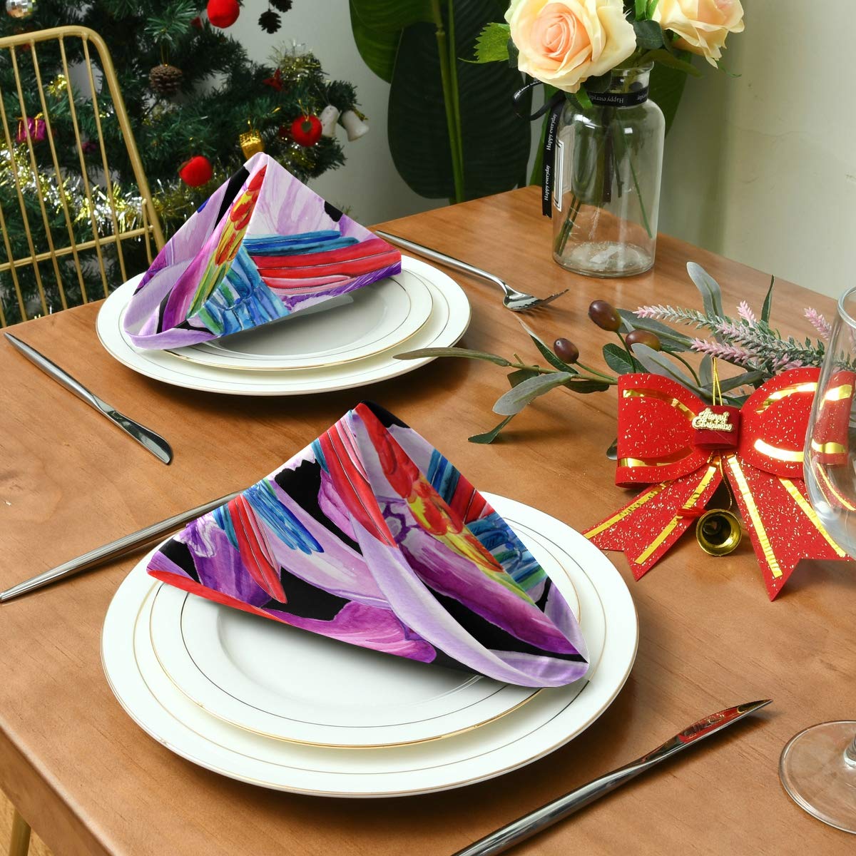 Tovaglioli di stoffa personalizzati per matrimonio con menù, set di tovaglioli di lino stampati personalizzati, tovaglioli con monogramma, tovaglioli con nomi, grande set di tovaglioli - Italia