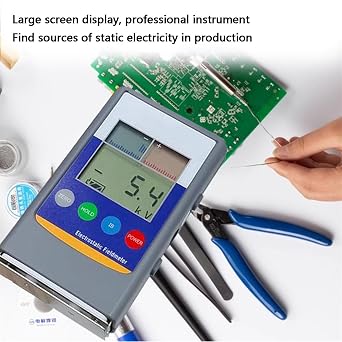 Handheld Electrostatic Field Meter with Infrared Detection for Material Testing