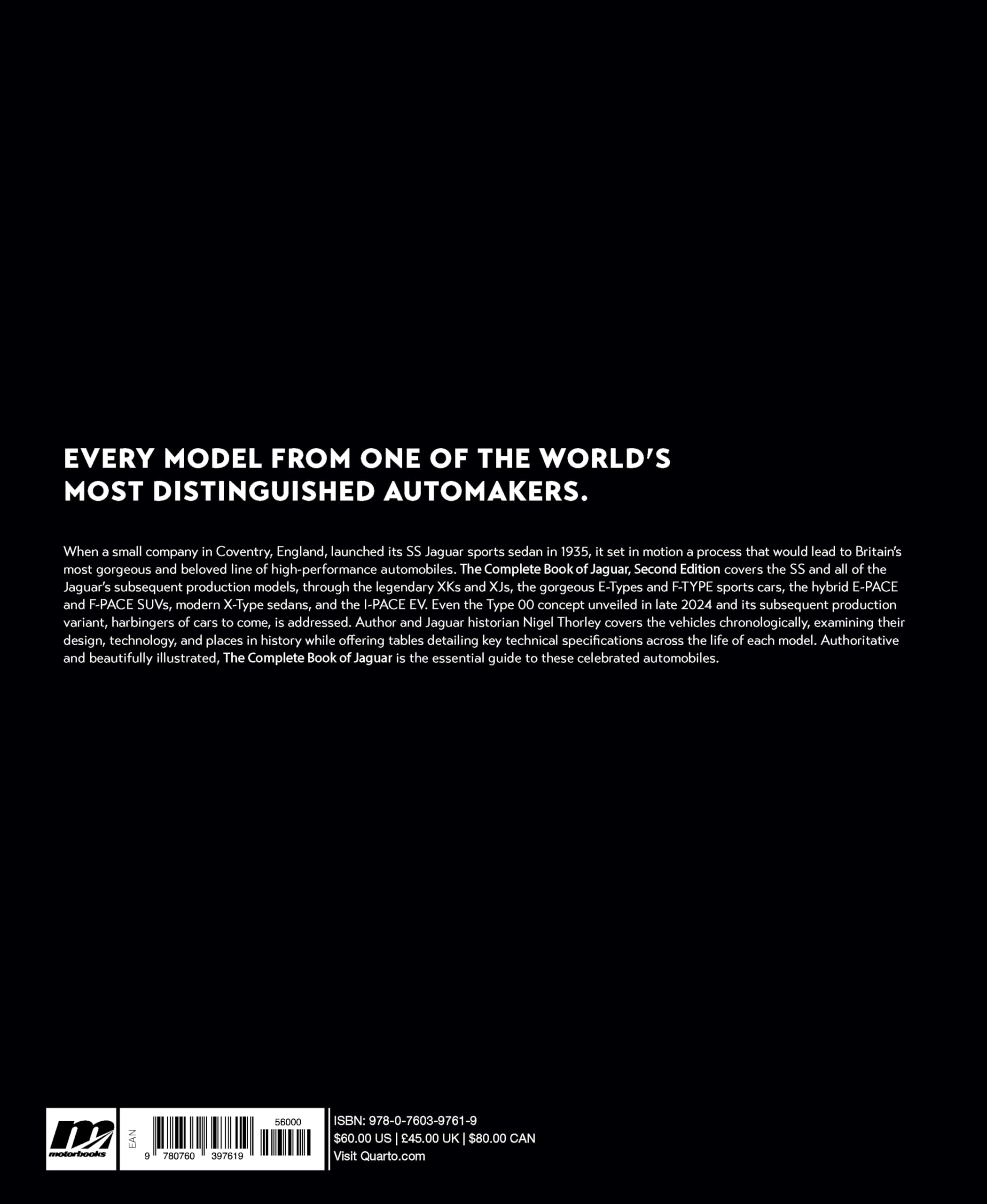 The Complete Book of Jaguar: Every Model Since 1935