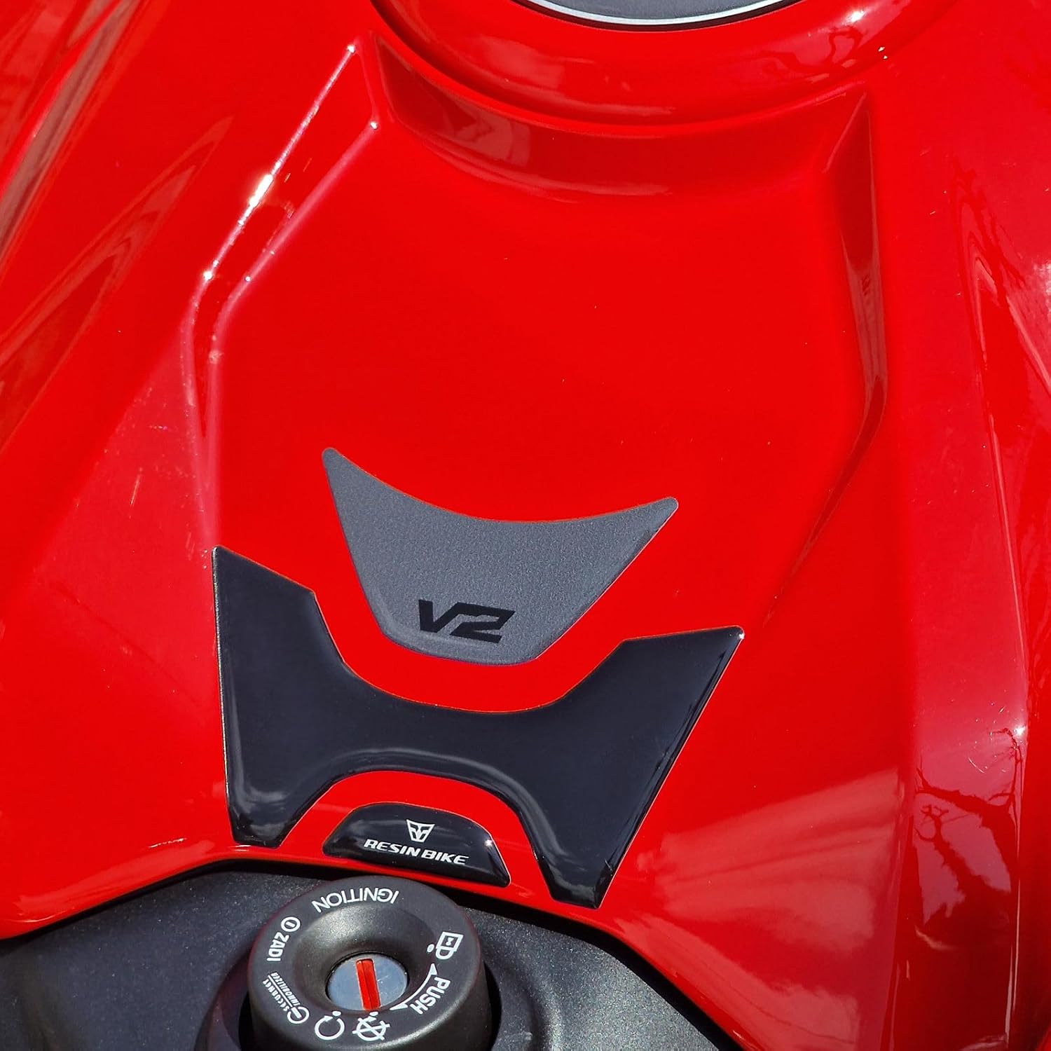 Resin Bike Motorbike 3D Stickers Compatible with Ducati Panigale-Streetfighter V2-V2s 2025. Key Area Protection from Impact and Scratches. Sticker 3D Resin Gadget Moto