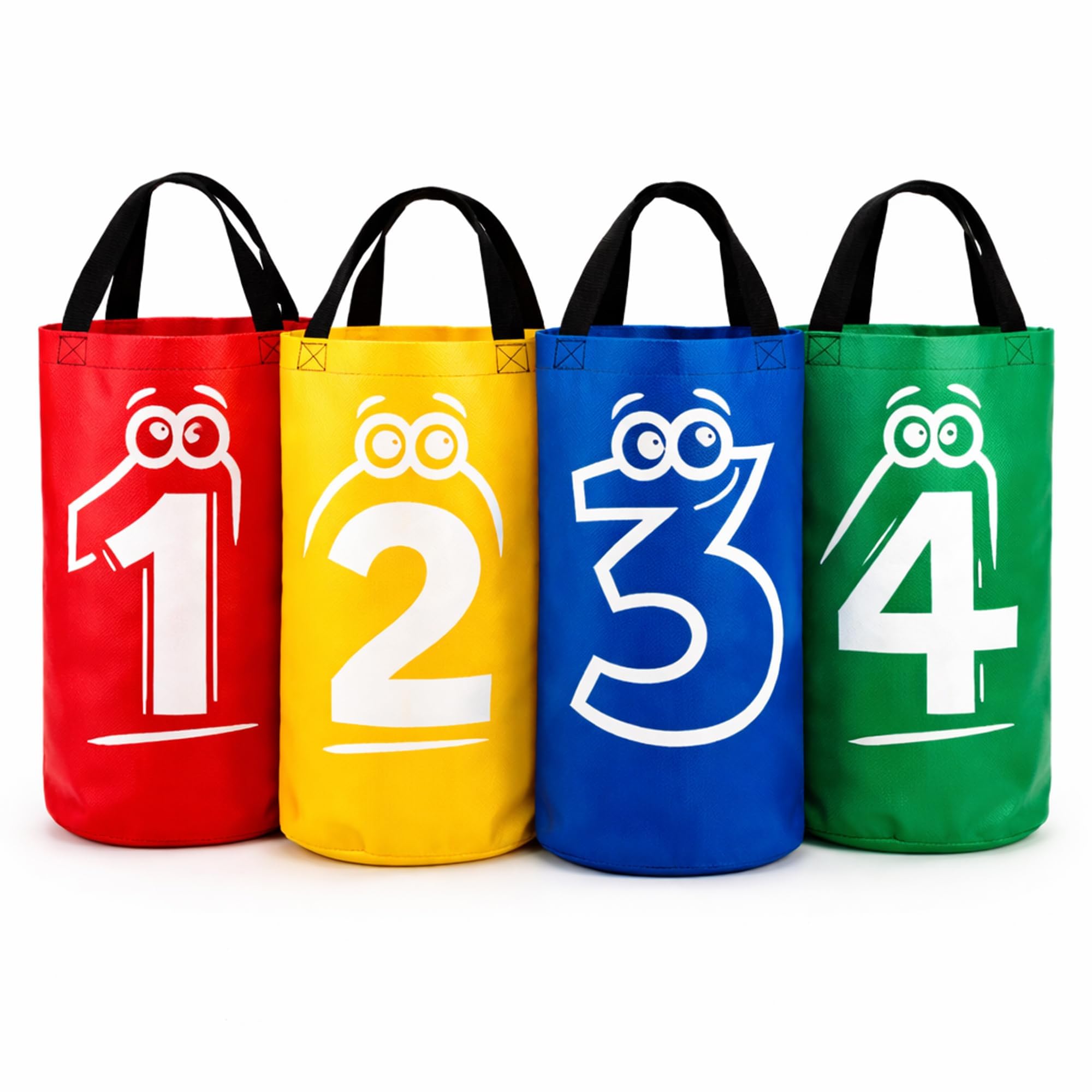 AI SPORTS Sack Race Bags – Colourful Jumping Bags for Garden, Sports Day, Parties & Outdoor Family Games (4, Multi)
