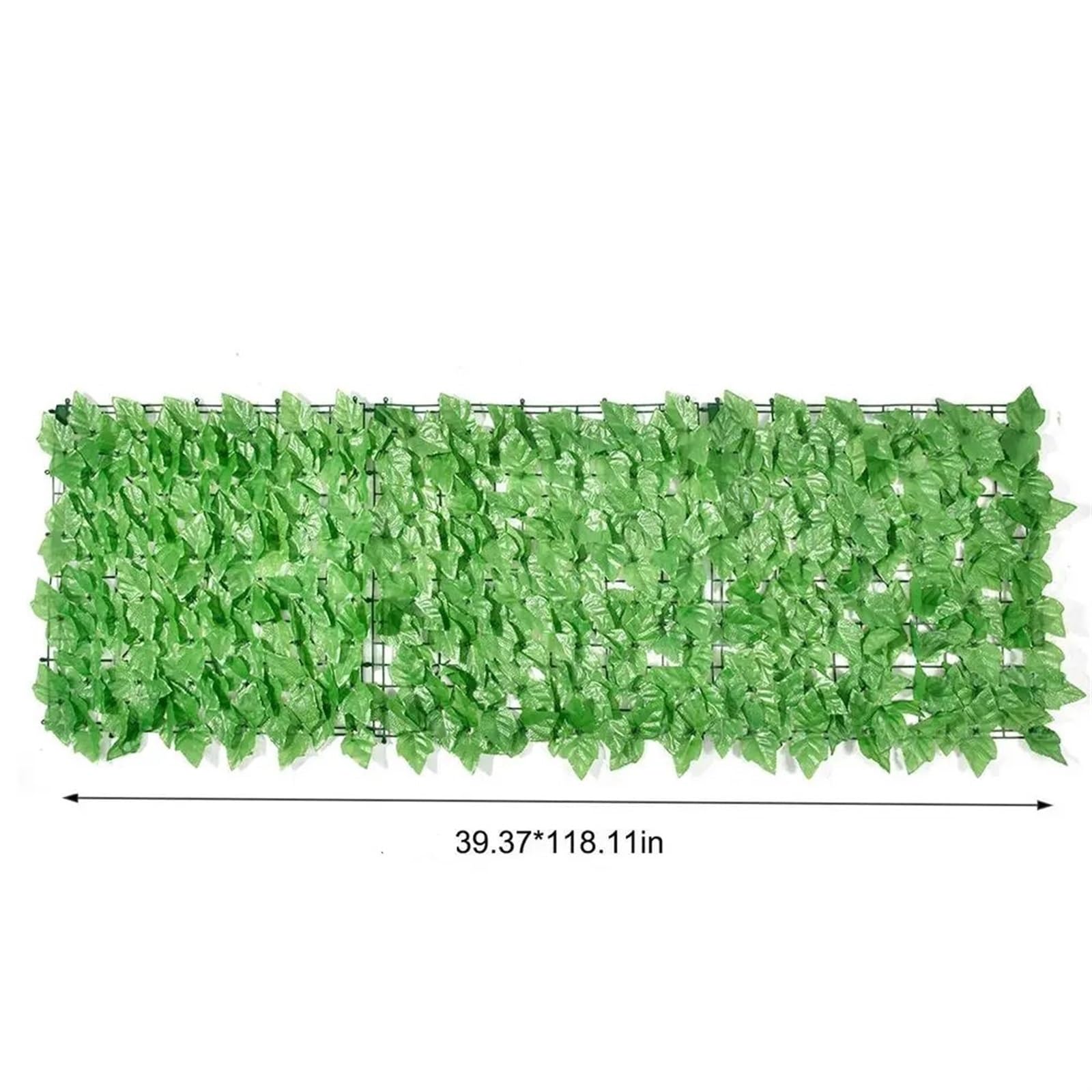 Seto de hiedra artificial de 1 x 3 m de privacidad, rollo de valla de hojas verdes para exteriores, jardín, balcón, pared decorativa ideal para patio, patio y paisaje