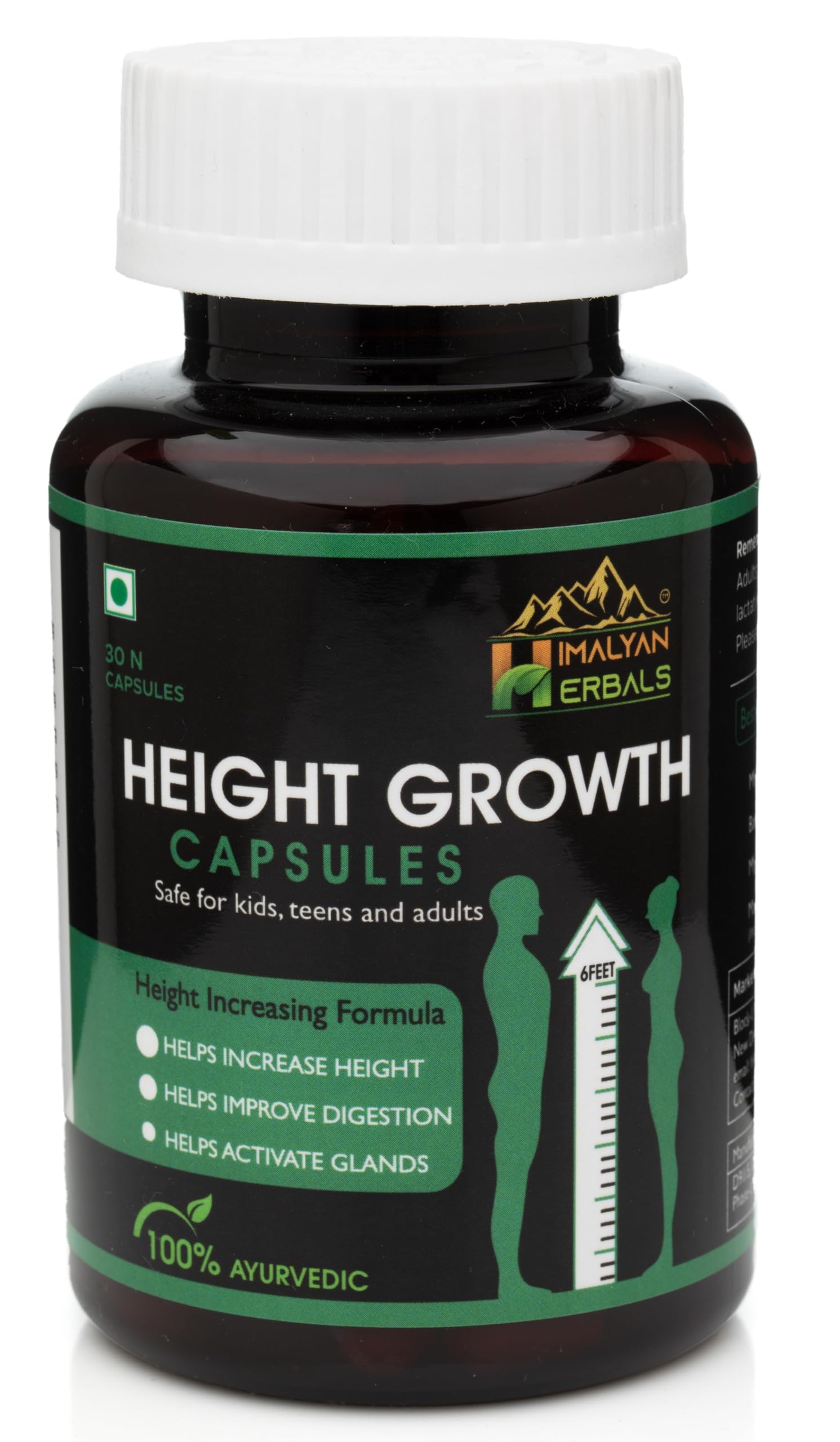 Himalyan Herbals Look Taller Height Increase Management Growth Support Capsules | 30 Height Growth Capsules For Teengers | Men and Women Both | No Side Effects (B0BY6XJZDC) Amazon Price History, Amazon Price Tracker