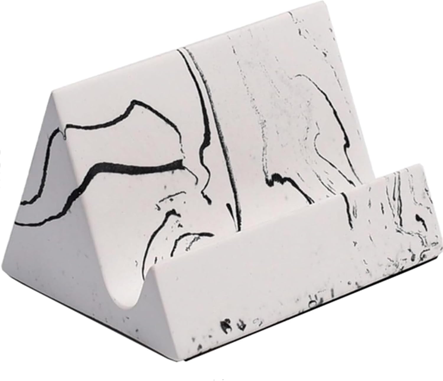 Concrete Phone Stand, Desktop Phone Stand,Multifunctional Stand, Compatible with IPAD/iPhone 17/16/15/14/13/12 Smartphones (WIHTE)