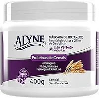 Alyne, Máscara de Tratamento, Para Cabelos, Liso Perfeito, 400 g, Roxo
