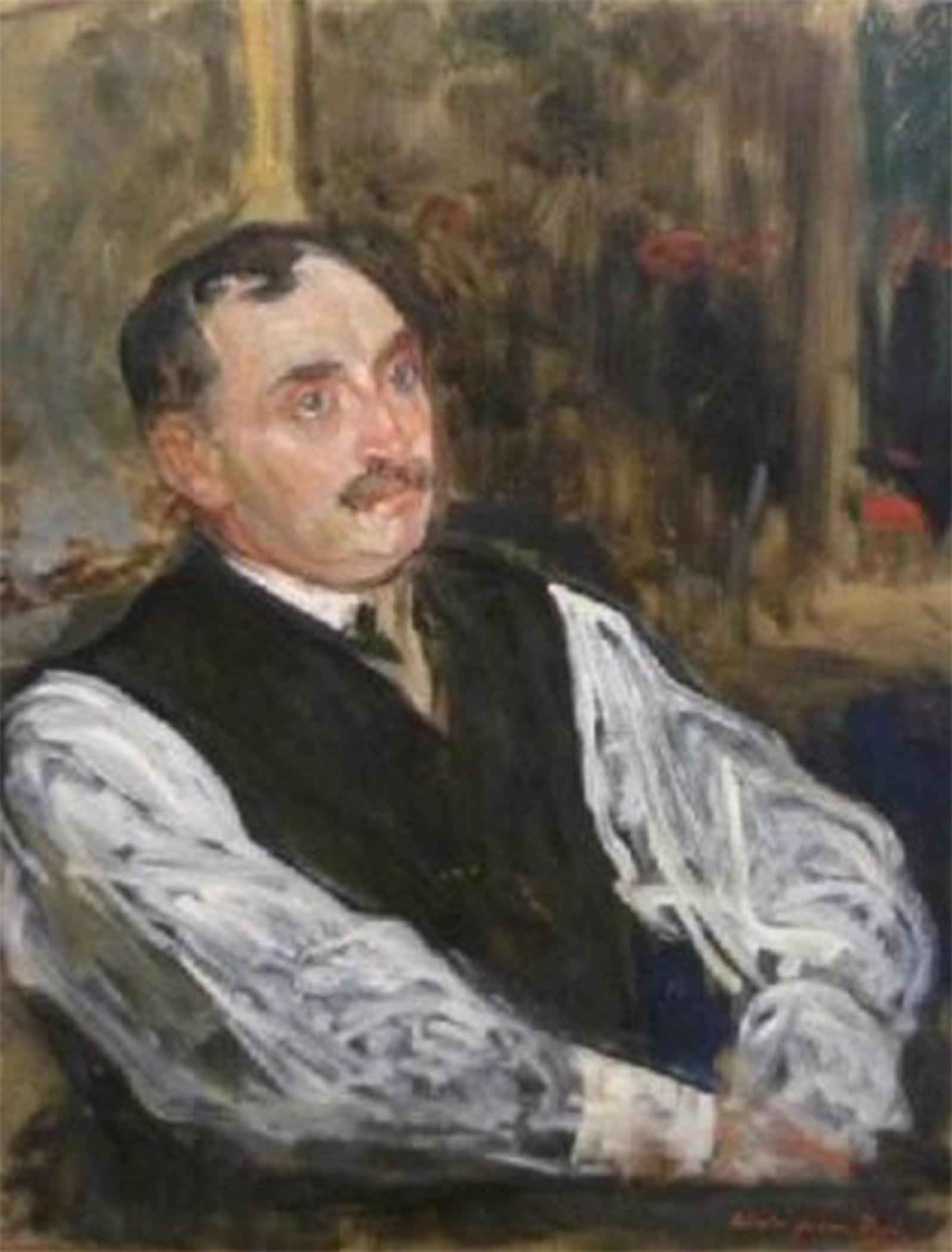 Artxlxxbn No Frame Famous Prints Artwork Pictures Poster Painting Art Study For The Portrait Of Paul Claudel Jacques Emile Blanche Artwork Landscape Pictures For Home Decor 60X90cm