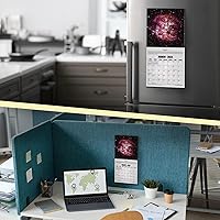 Vista 104 de RED EMBER Astronomy 2026 Wall Calendar 12 Month 12" x 24" Open Thick & Sturdy Paper Giftable Calendar 2026