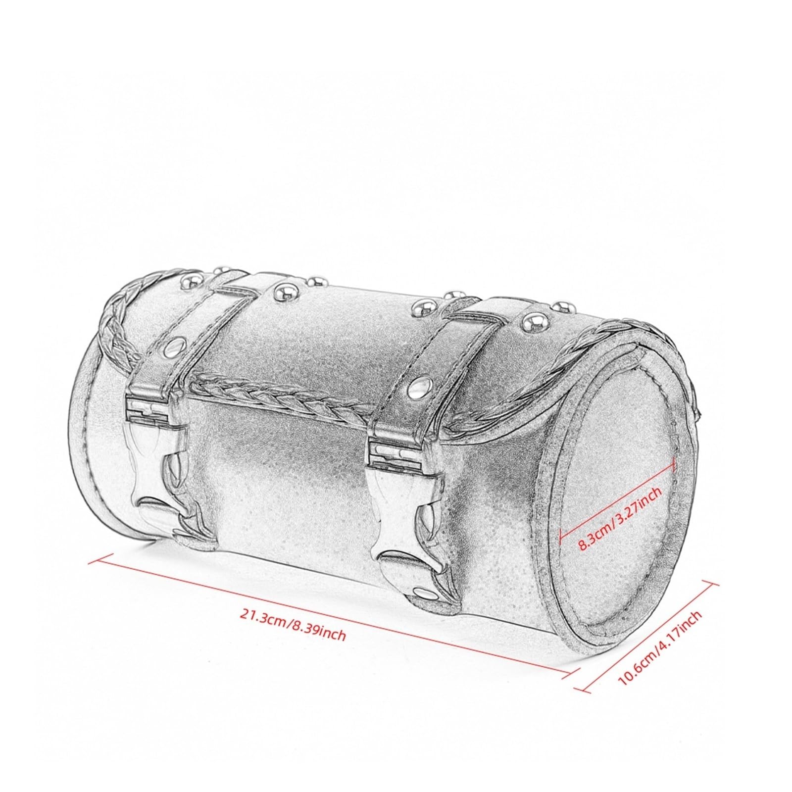 Borsa Porta Attrezzi Per Moto Forcella Anteriore Borse Bagagli Sella Touring Per Harley Per Bobber Per Suzuki(Style 2)