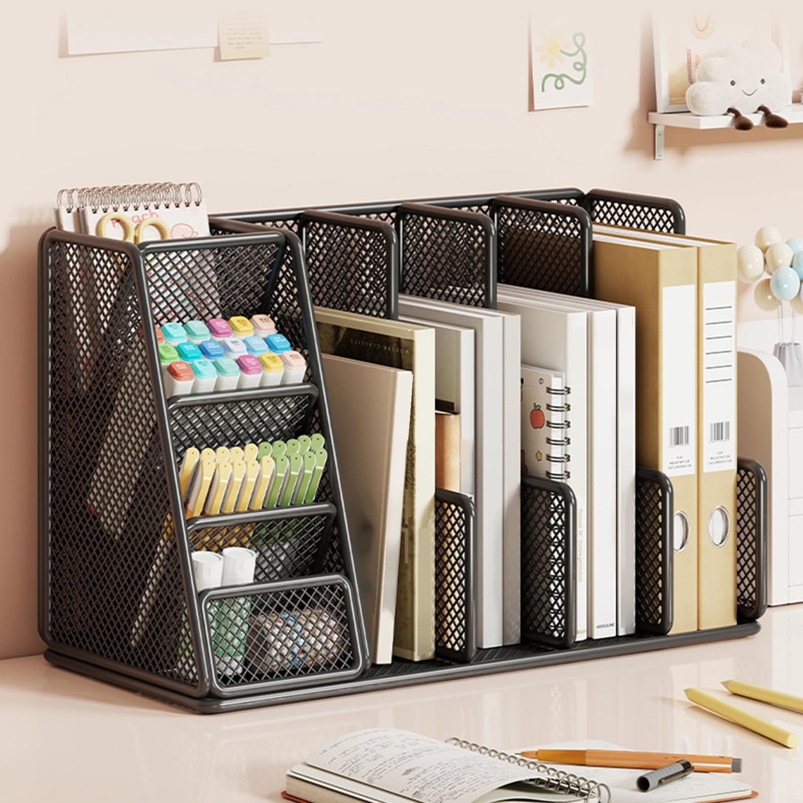 Organizador de Archivos de Escritorio Portadocumentos de Malla, L