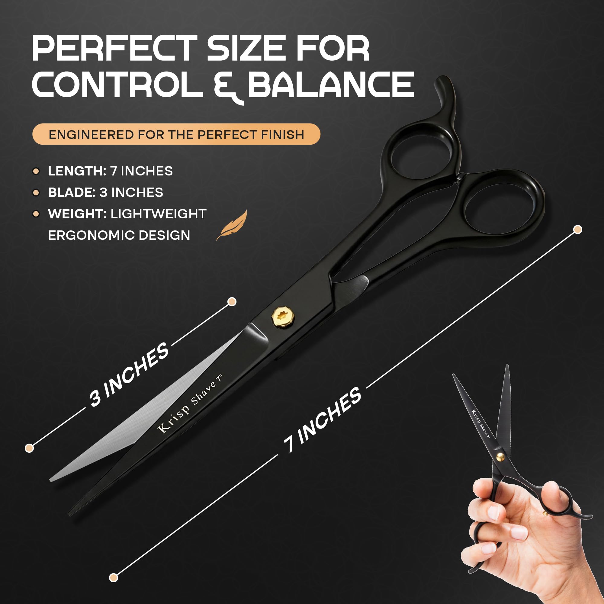 Amazon.com : Professional Hair Cutting Scissors - Krisp Shave