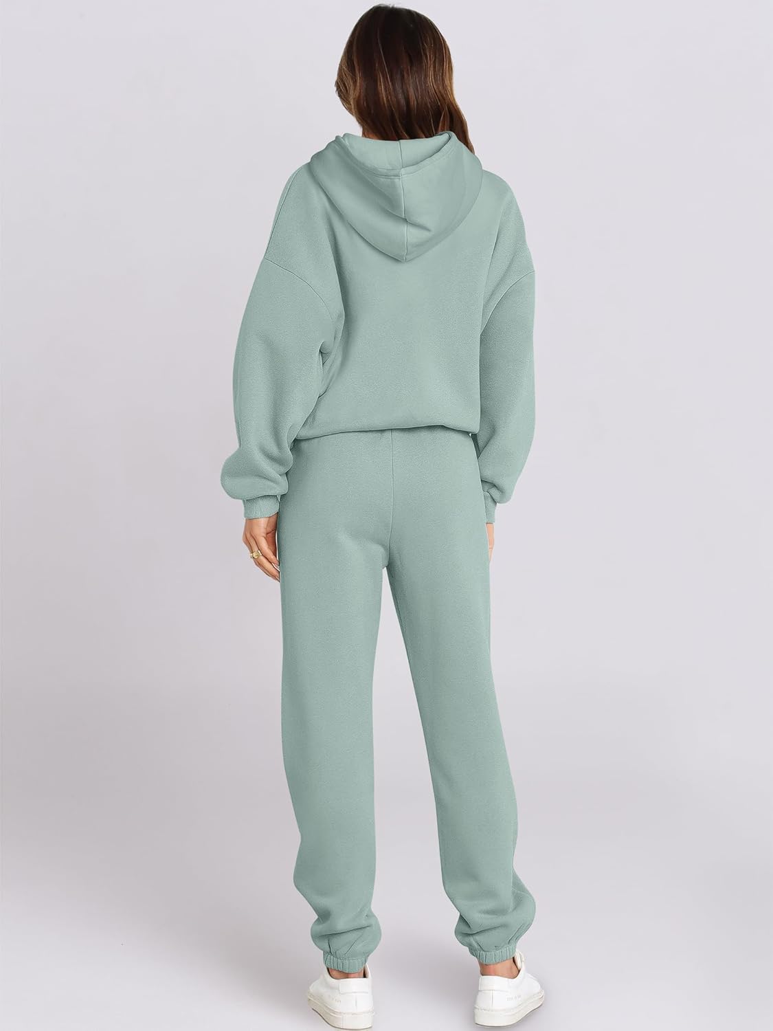 ANRABESS Womens 2 Piece Outfits Lounge Hoodie Oversized Sweatshirt Jogger Sweatpants Y2K Tracksuit Sweatsuit Set Fall Clothes - Image 3