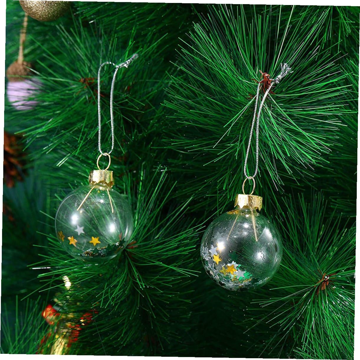 VALICLUD 12 Piezas Adornos de Bolas Navideñas Bolas Colgantes para Árbol de Navidad Decoración Colgante de Navidad Decorativas