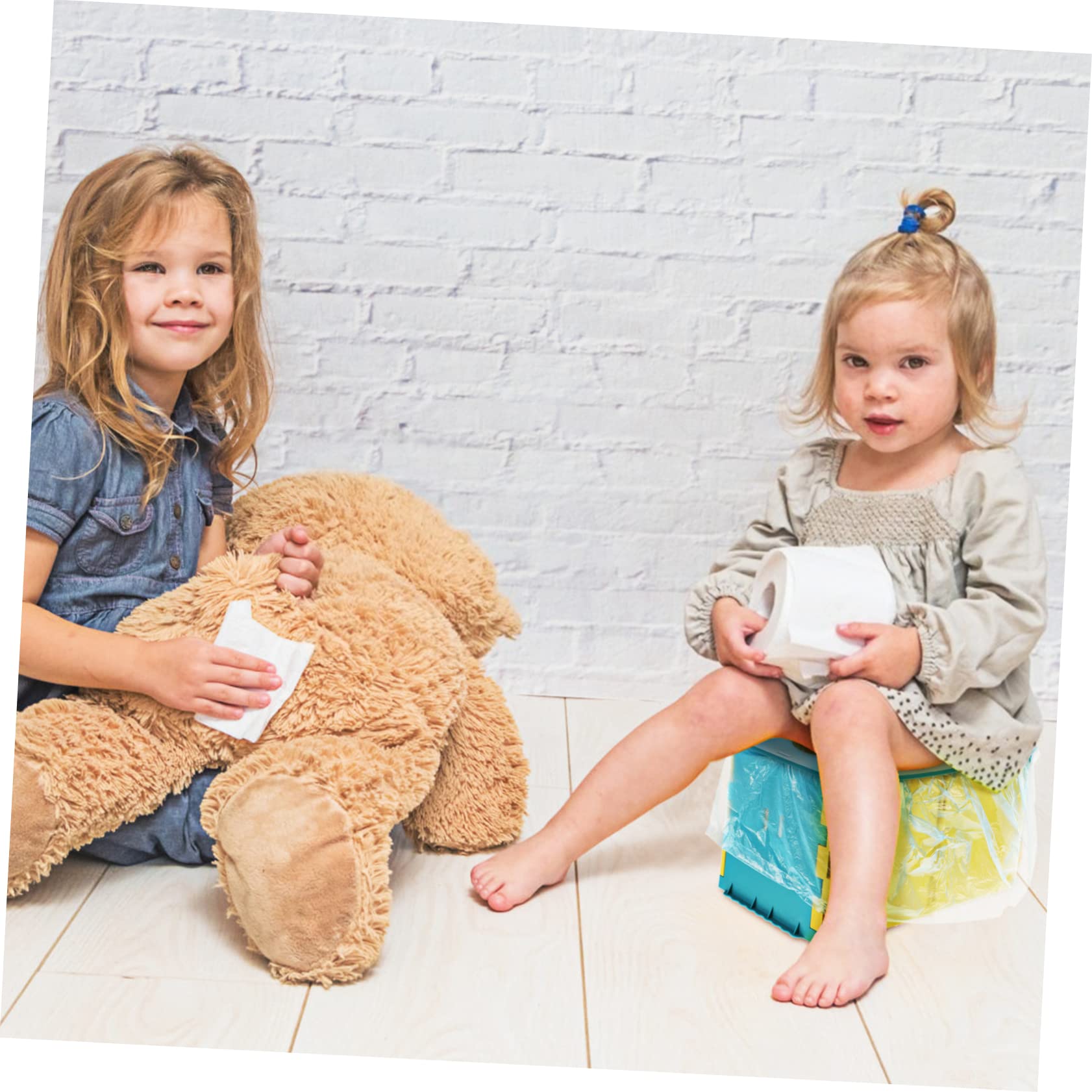 SUPVOX Pp Material Toddler Potty Seat Portable Folding Toilet for Travel Compact Lightweight Safe Odorless Easy to Carry