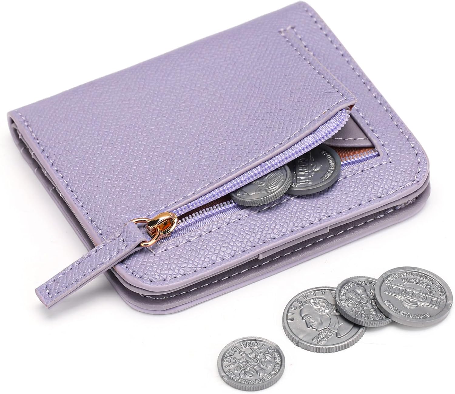 Small Wallet for Women Rfid Blocking Slim Credit Card Holder Bifold Ladies Mini Purse - Image 3