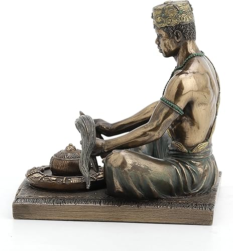 Miniatura 6 de Veronese Design Orunla de 5 1/8" de alto Orunla El Orisha de la Sabiduría Destino y Profecía Estatua de Dios Africano Resina Fundida en Frío Acabado