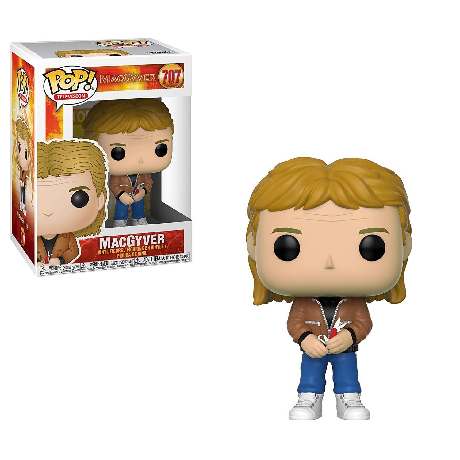 Funko POP! Television Macgyver - MacGyver - MacGyver 1985 - Figurine en Vinyle à Collectionner - Idée de Cadeau - Produits Officiels - Jouets pour les Enfants et Adultes - TV Fans