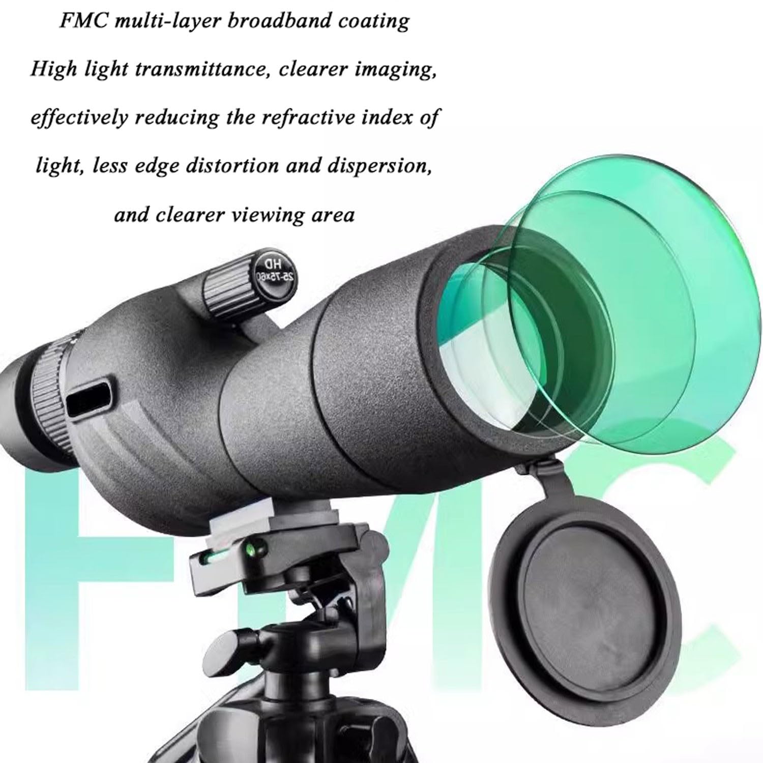 Monoculare Telescopico 25x Con Lente 30mm - Per Escursionismo, Caccia E Osservazione, Con Scatola Legno - Foto 13