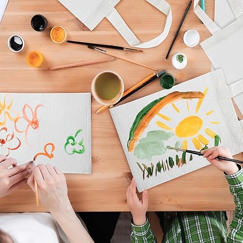 Vista 51 de NPBAG Paquete de 25 bolsas de algodón natural de 15 x 16 pulgadas, bolsas ligeras de tela a granel en blanco con 1 hoja de teflón de PTFE