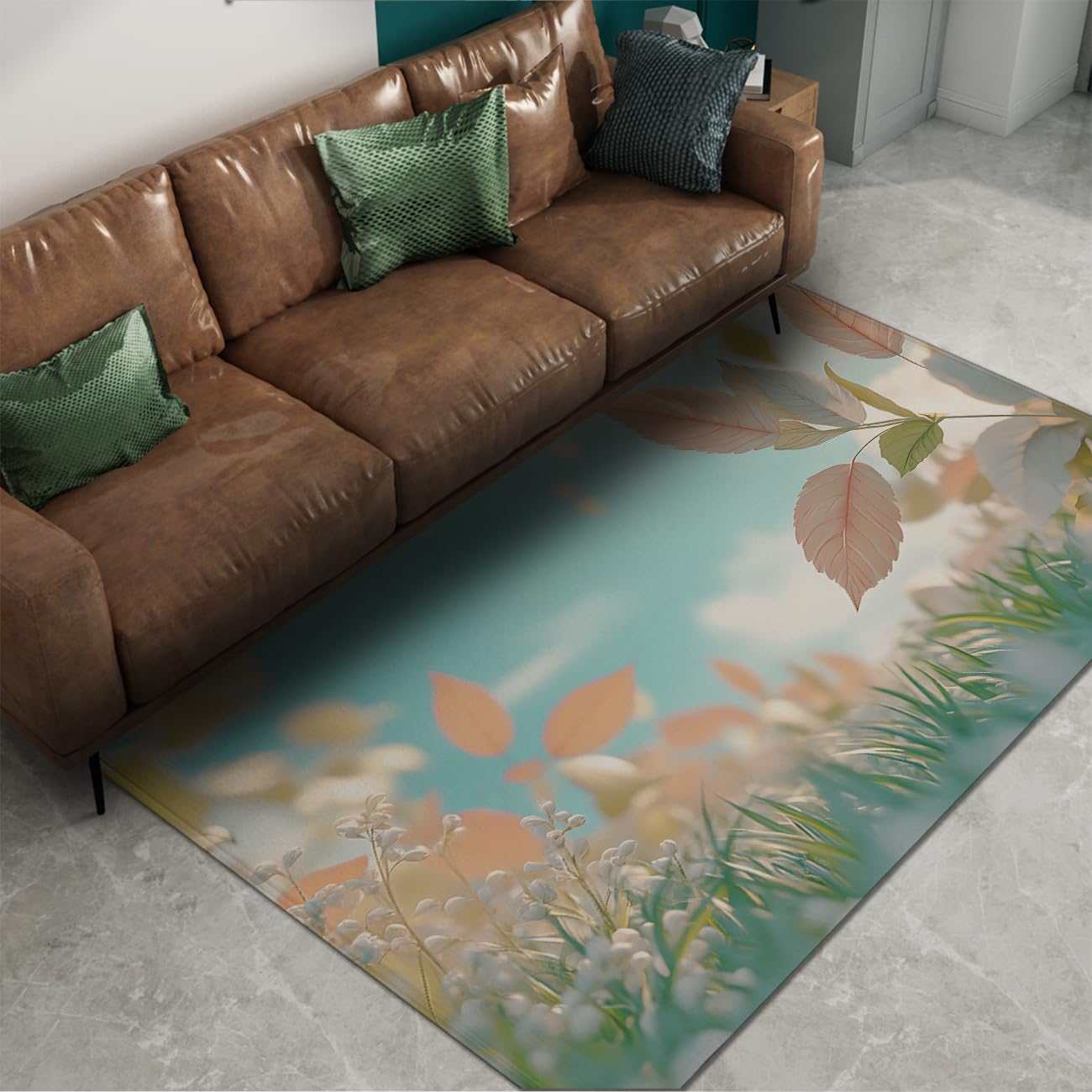 Tapis de plantes paillasson lavable et antidérapant pour la pépinière et la chambre