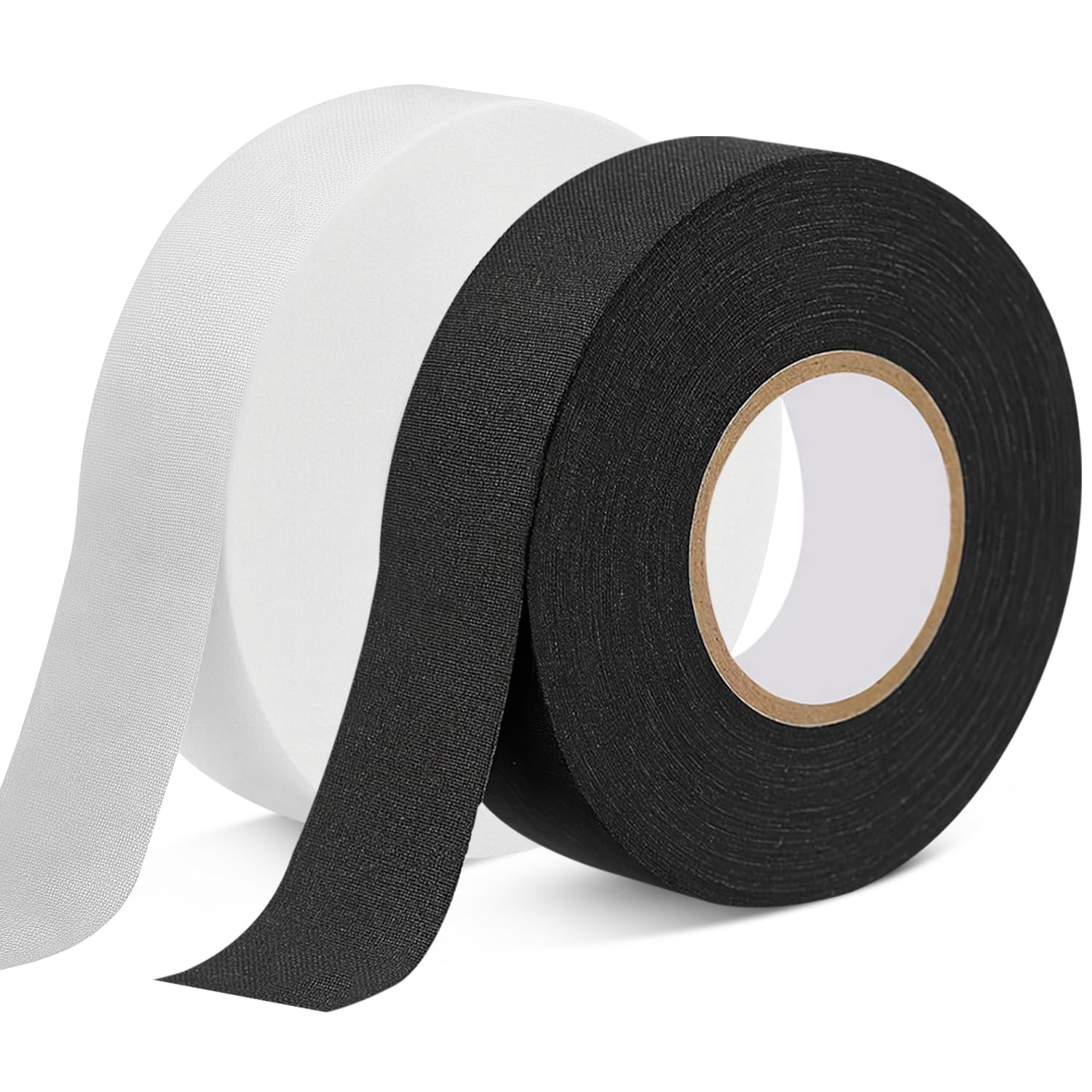 Ruban de Hockey Adhésif Tape Hockey sur Glace Autocollant Hockeys Bande 2 Rouleaux 2.5cmx25m Ruban Baton de Hockeys Grip Tape Antidérapant pour Badminton Raquette de Ping Pong Corde