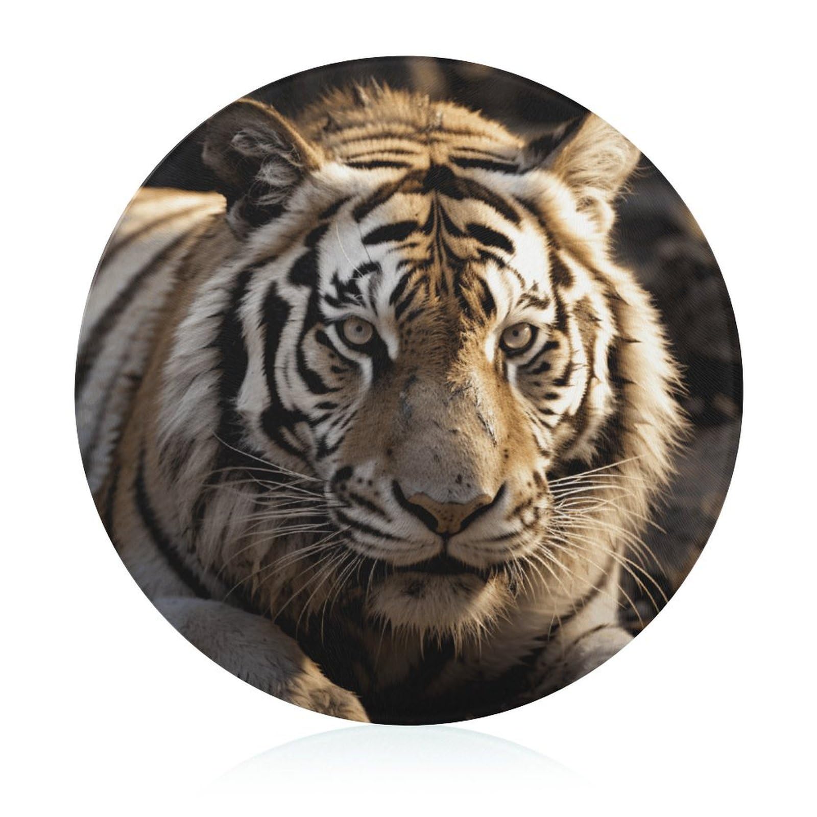 Planche à découper en verre trempé hygiénique motif tigre