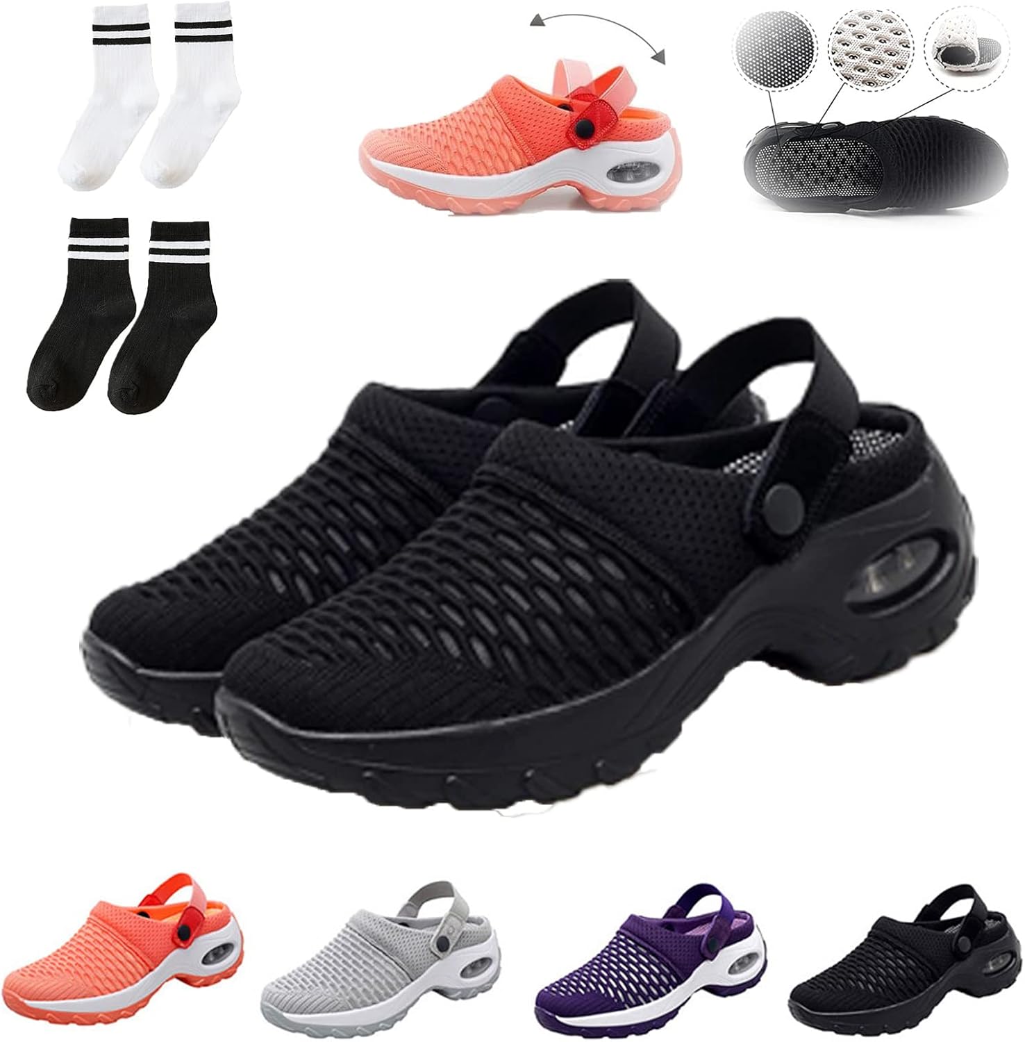 Air Cushion Orthopedic Slip On Shoes, Air Cushion Slipon
