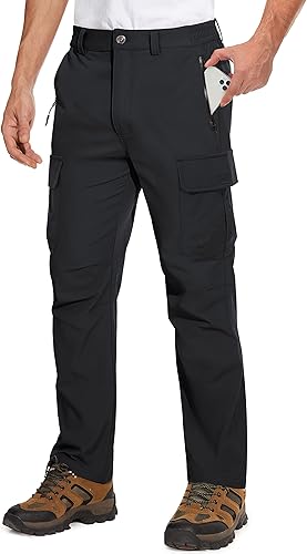 Miniatura 2 de TACVASEN Pantalones cargo para hombre, 5 bolsillos, resistentes al agua, ligeros, de secado rápido, elásticos, para senderismo, trabajo, viajes