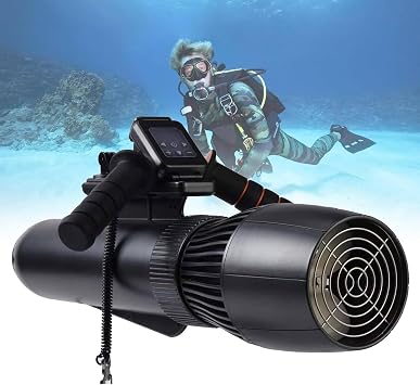 Underwater Scooter 500W Diving Swimming Booster Underwater Sea Scooter SUP Surfboard Sea Scooter Electric Water Scooter 30M Deep 3-9KM/H Speed for Water Sports Pool Snorkeling Sea Adventures 16000mAh