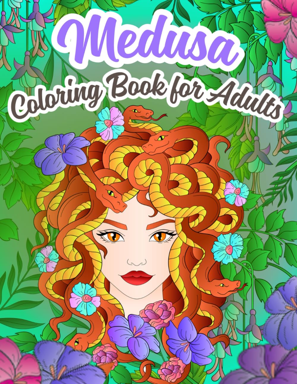 Medusa Coloring Book for Adults: Mythical Goddesses, Serpent-Haired Beauties & Intricate Fantasy Portraits for Relaxation and Creative Expression