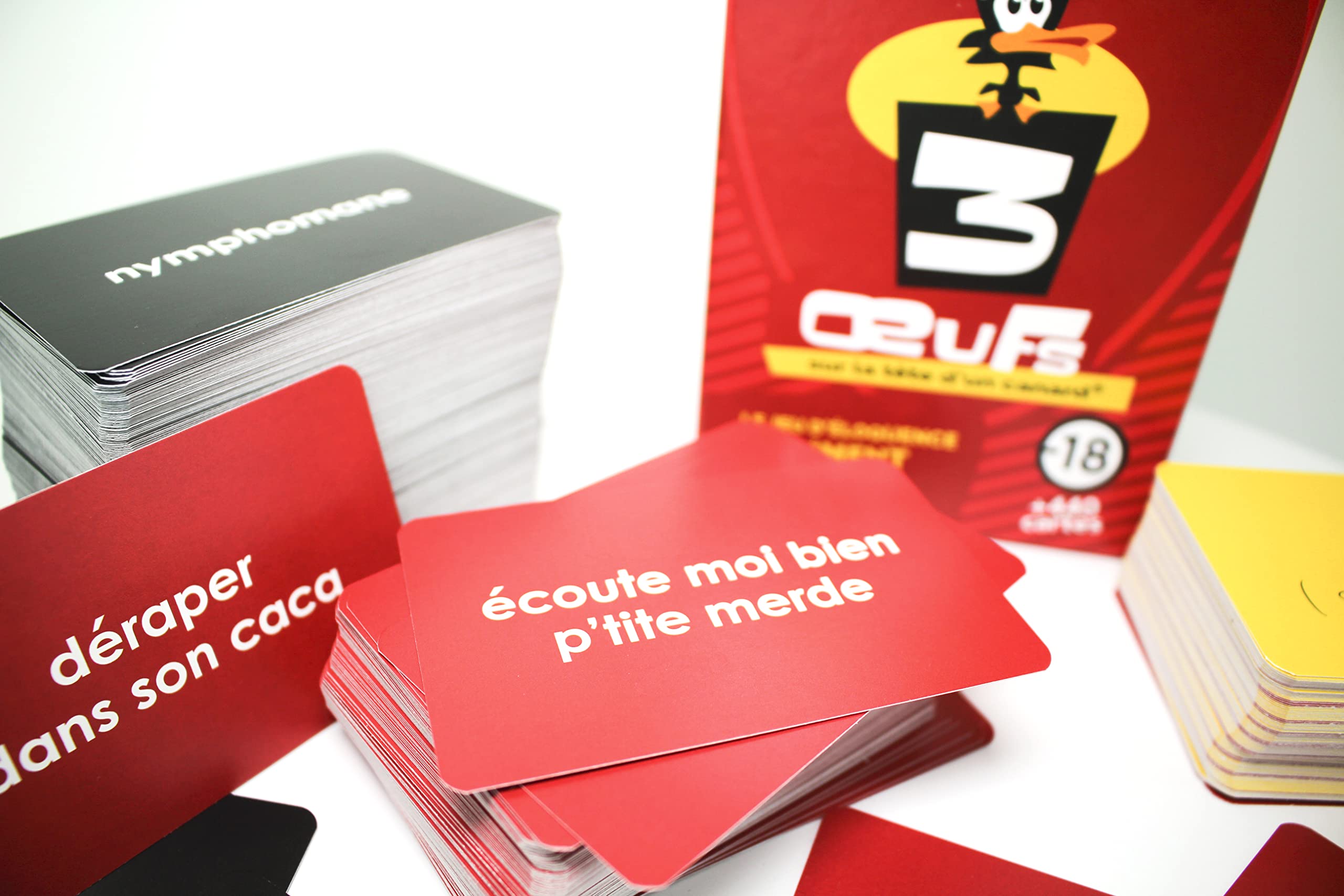 3 œufs sur la tête d'un canard - Jeu d’Éloquence carrément Trash - Jeu de société adultes, soirées & apéros