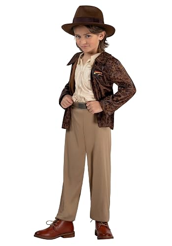 Jazwares Disfraz infantil de Indiana Jones, Marrón, Small