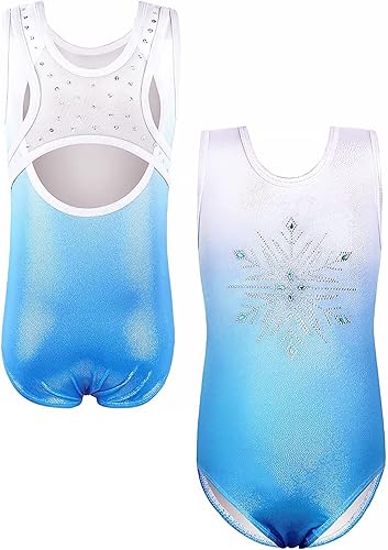 Miniatura 5 de EQSJIU Girls Gymnastics Leotard Ballet Dance Outfits Sleeveless Toddler Kid Gymnastic Tumbling Dancewear 1-10 Years