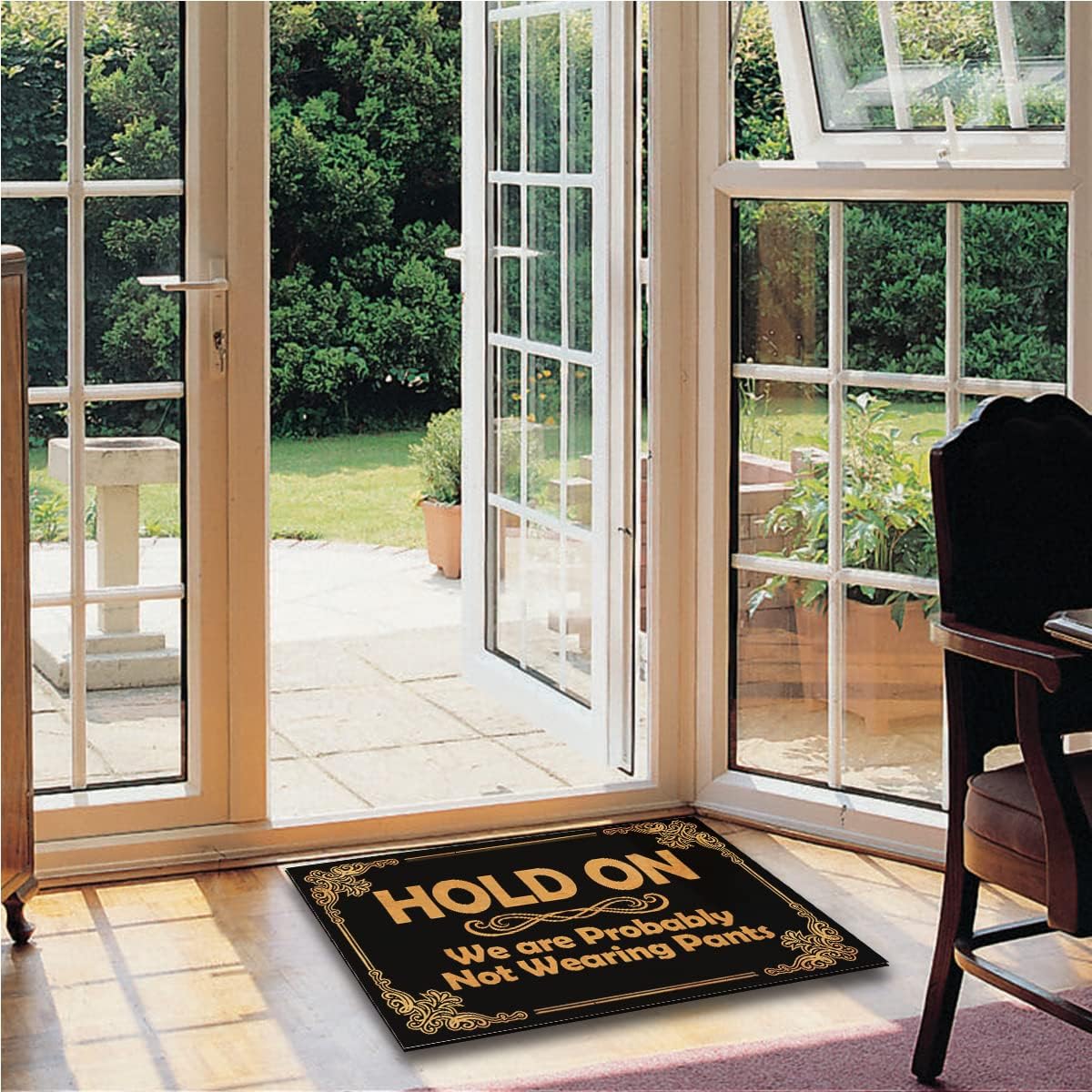 Hold On We are Probably Not Wearing Pants Doormats for Outdoor Entrance Home Entrance Rugs Indoor, Entryway Rugs Indoor Non Slip Door Mat Indoor Floor Mats for Home 31.5"X20"
