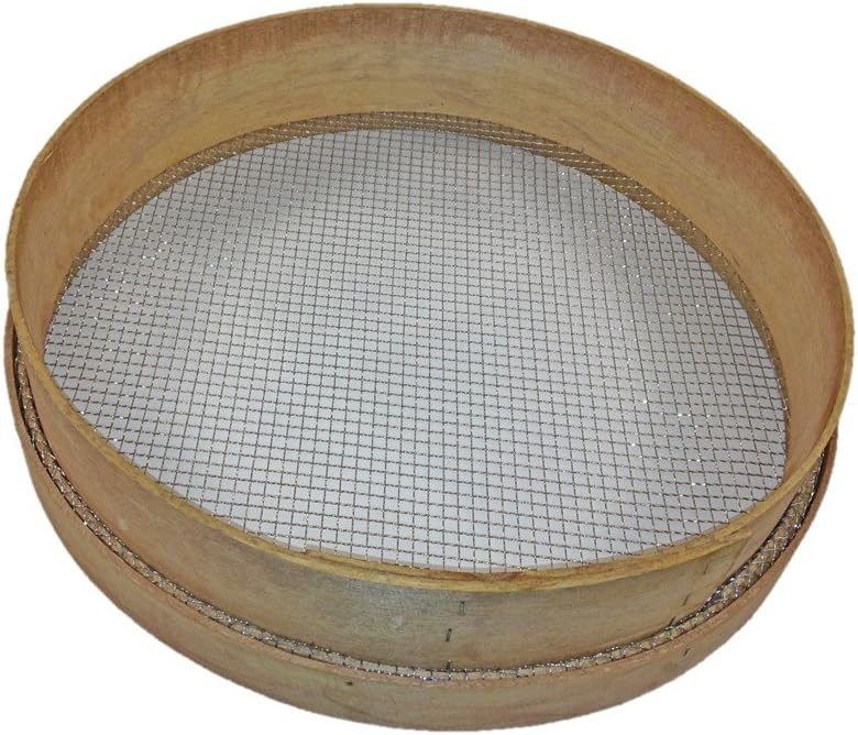 Greenkey 758 7mm Mesh Traditional Wooden Garden Riddle - Brown