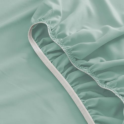 Vista 25 de SPRINGSPIRIT Juego de sábanas para cuna de 30 x 75 x 9 pulgadas, 4 piezas (paquete de 2), sábanas bajeras de tamaño cuna con cama individual