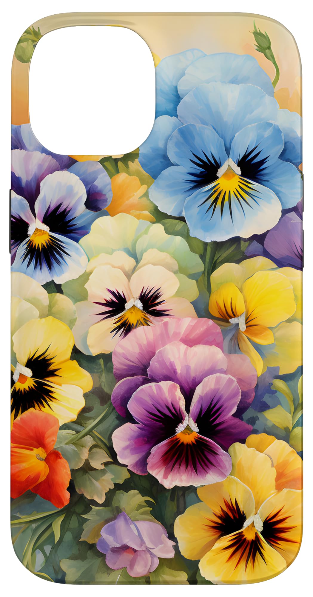 Southern Boho Chic | Happy Pansy Floral Garden Bouquet Case for iPhone 14