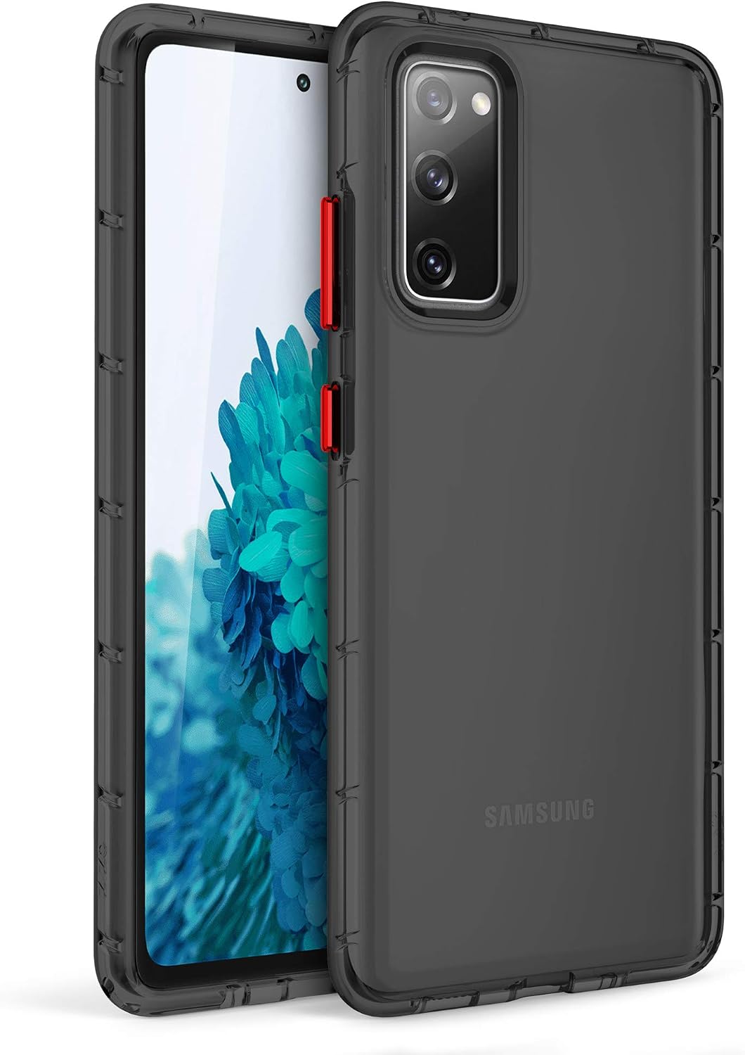 Zizo Surge Series for Galaxy S20 FE Case - Sleek Clear Case Customizable Buttons - Smoke